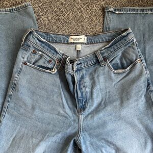 Abercrombie ultra high rise Ankle straight